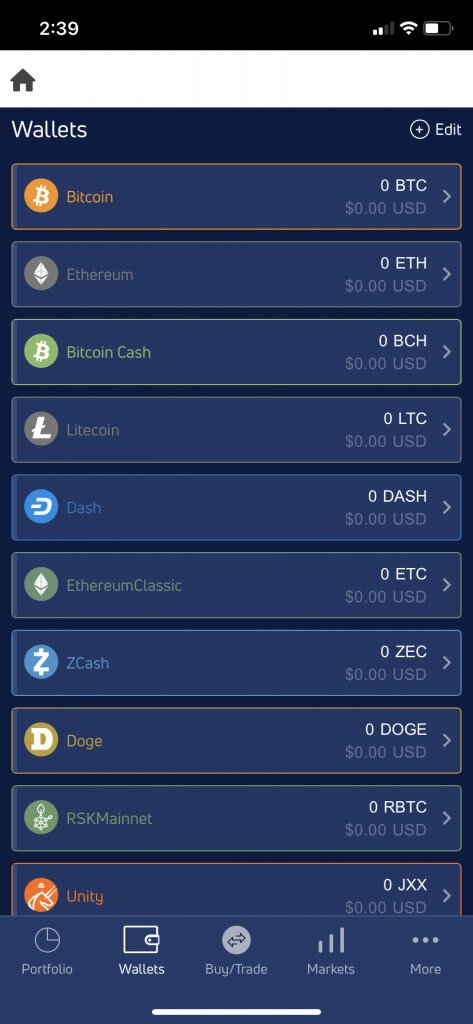 Different cryptocurrencies you can store on Jaxx Wallet