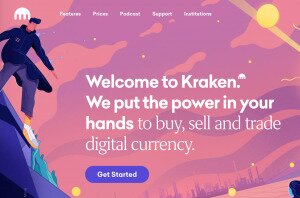 Kraken Exchange Homepage
