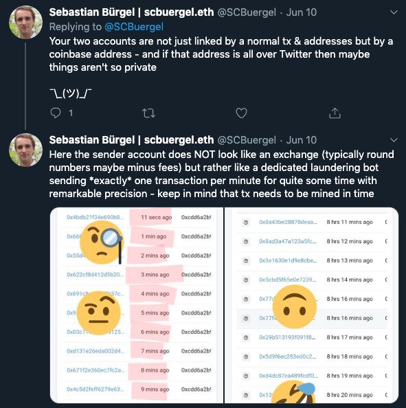 Ethereum developer Sebastian Bürgel Tweet