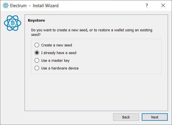 Electrum wallet Seed
