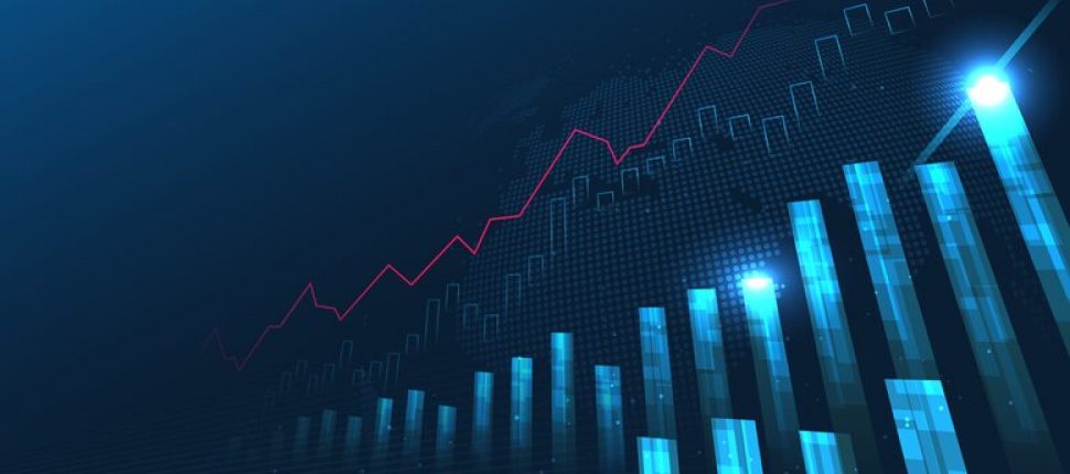 Stock market chart