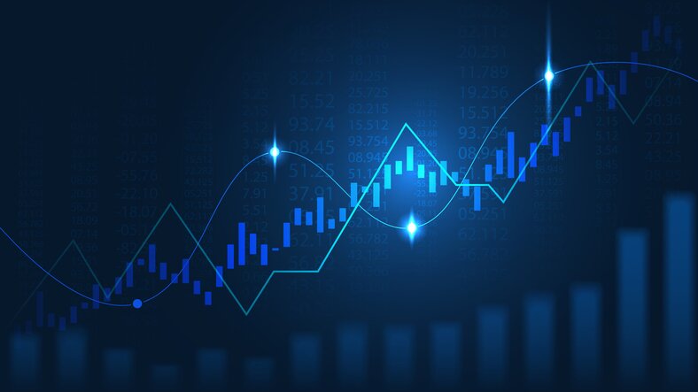 Abstract finance background