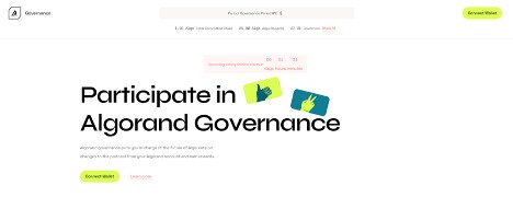 Algorand Governance