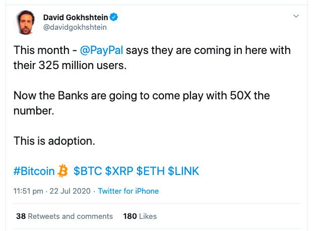 PayPal crypto adoption
