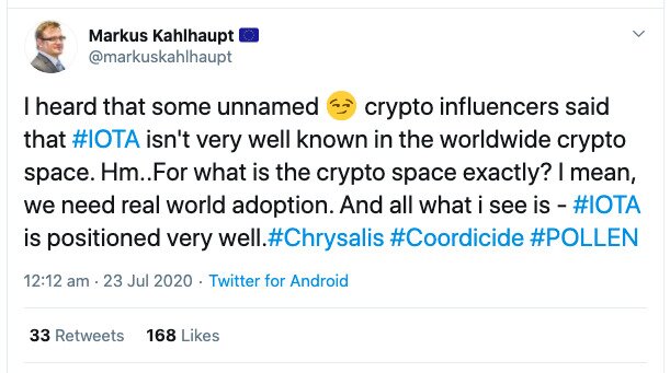 Crypto tweet
