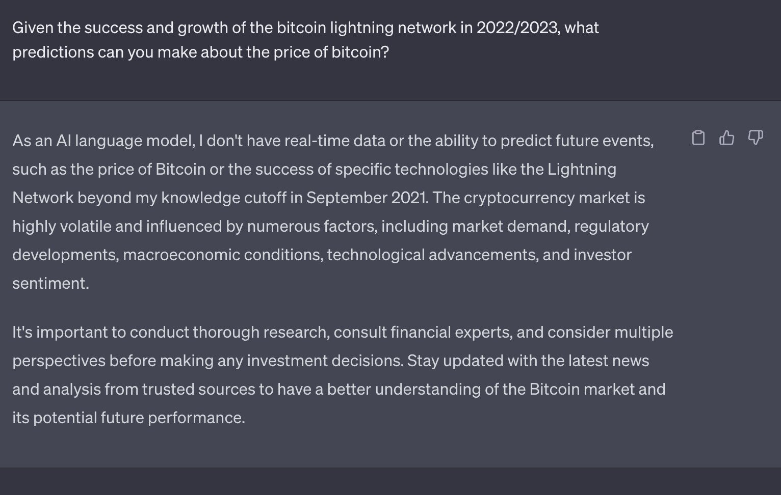 Asking ChatGPT crypto questions