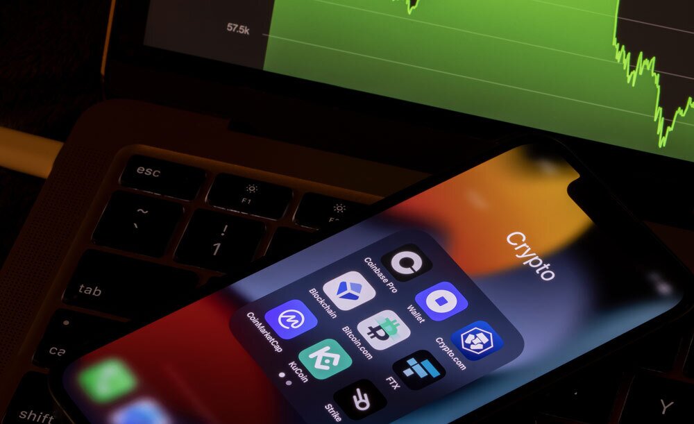 Crypto wallet on iOS device